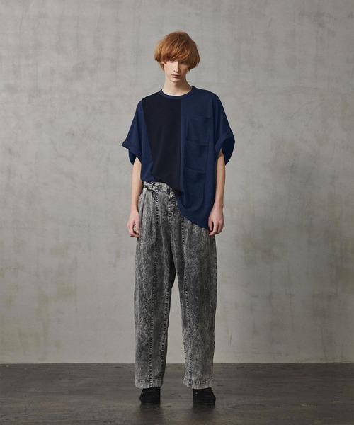 SHAREEF（シャリーフ）の「GEORGETTE JQ DOLMAN S/S T（Tシャツ/カットソー・メンズ・ブラック/ネイビー/グリーン/チャコール/バーガンディー・1/2）」の13枚目の写真