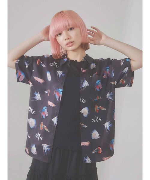 merry jenny（メリージェニー）の「メロウメロウノースリーブtops（Tシャツ/カットソー・レディース・ブラック/オフホワイト・FREE）」の15枚目の写真