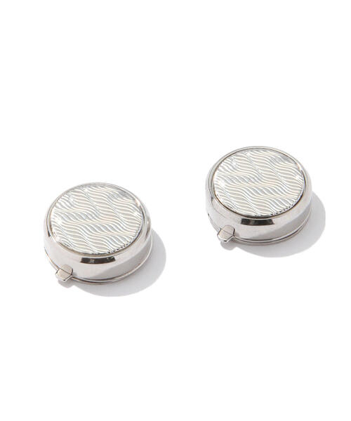 Louis FAGLIN シルバー ダイヤモンドカットボタンカバー