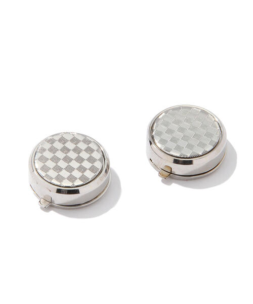 Louis FAGLIN シルバー ダイヤモンドカットボタンカバー