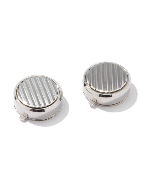 Louis FAGLIN シルバー ダイヤモンドカットボタンカバー