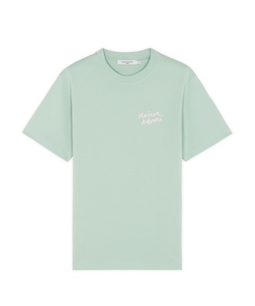MAISON KITSUNE メゾンキツネ レディースクルーネックTシャツ/ MINI HANDWRI TING CLASSIC TEE-SHIRT/ IW00131KJ0035 ミストグリーン 楽天市場】MAISON KITSUNE メゾンキツネ Tシャツ MINI