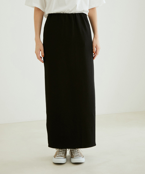 SALON adam et rope'（サロン アダム エ ロペ）の「【サステナブル】【洗える】[ご好評につき新色追加！]オーガニックコットンロングタイトスカート（スカート・レディース・ブラック/ライトグレー/ブラウン系その他2/ホワイト・FREE）」の14枚目の写真