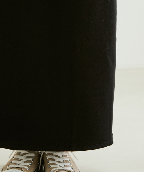 SALON adam et rope'（サロン アダム エ ロペ）の「【サステナブル】【洗える】[ご好評につき新色追加！]オーガニックコットンロングタイトスカート（スカート・レディース・ブラック/ライトグレー/ブラウン系その他2/ホワイト・FREE）」の18枚目の写真