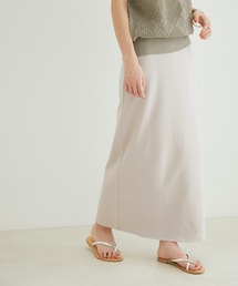 SALON adam et rope' | 【サステナブル】[ご好評につき新色追加！]オーガニックコットンロングタイトスカート(スカート)