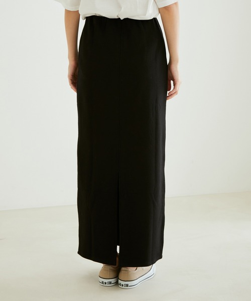 【サステナブル】【洗える】[ご好評につき新色追加！]オーガニックコットンロングタイトスカート