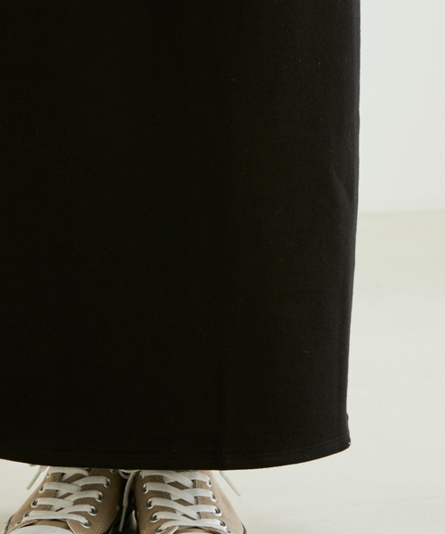 【サステナブル】【洗える】[ご好評につき新色追加！]オーガニックコットンロングタイトスカート