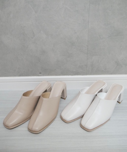 Reurie'(レウリィ)の「センターシームミュール(パンプス・レディース・ベージュ/アイボリー・23.5cm/24.5cm/25.0cm/24.0cm/23.0cm)」の12枚目の写真