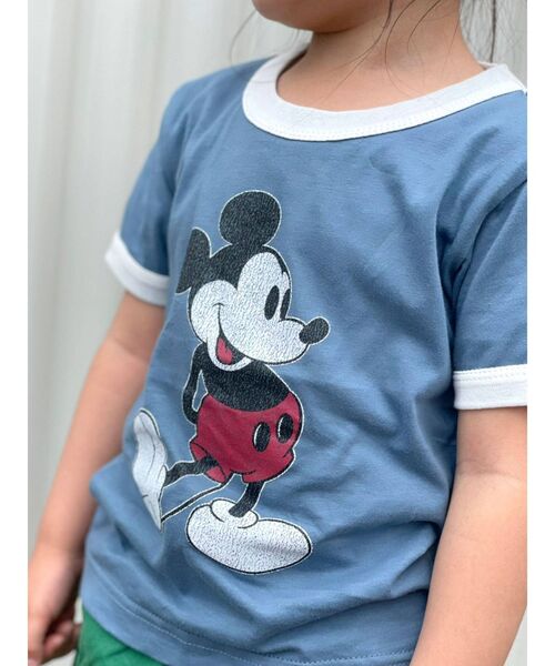 Ungrid（アングリッド）の「Kids MickeyロゴリンガーTee（Tシャツ/カットソー・キッズ・オフホワイト/ネイビー・100/120）」の18枚目の写真