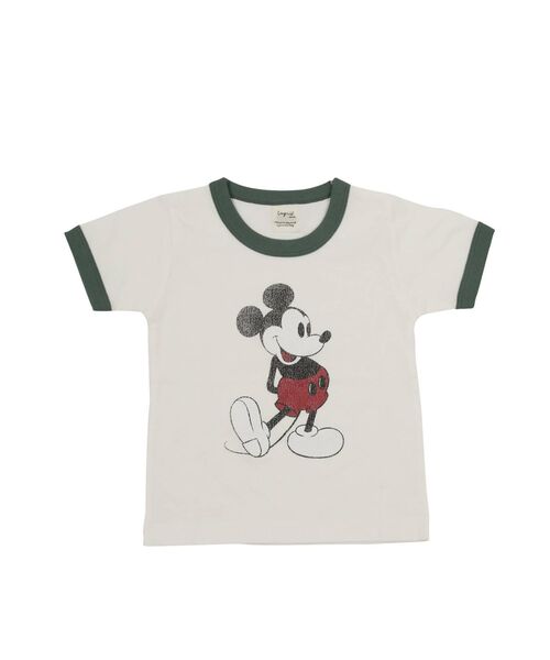 Ungrid（アングリッド）の「Kids MickeyロゴリンガーTee（Tシャツ/カットソー・キッズ・オフホワイト/ネイビー・100/120）」の8枚目の写真