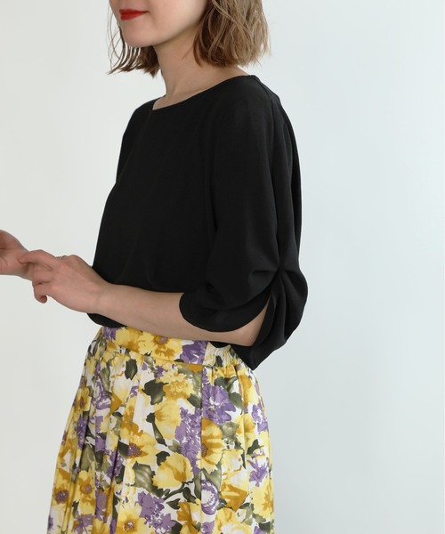 PICCIN（ピッチン）の「袖デザインブラウス（シャツ/ブラウス・レディース・ブラック/ベージュ/ホワイト系その他・L/M）」の3枚目の写真