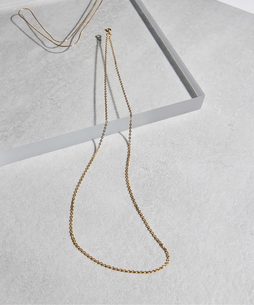 SETUP7(セットアップセブン)の「【SETUP7】ゴールドアズキチェーンネックレス 55cm 245SF NKS(ネックレス・メンズ・ゴールド・FREE)」の3枚目の写真