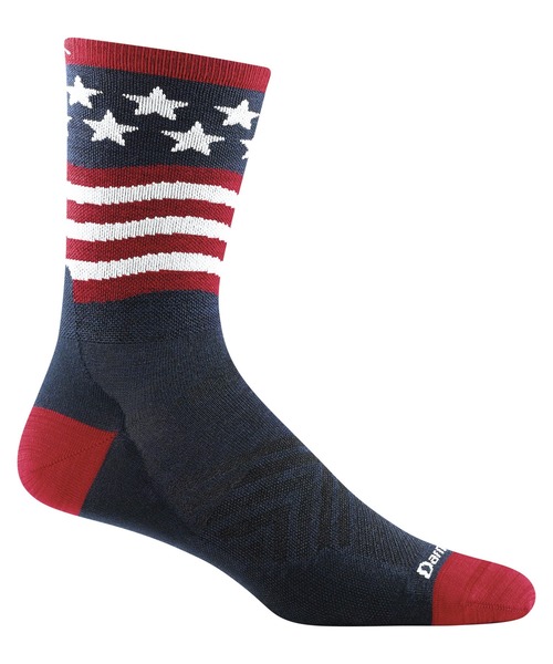 DARN TOUGH VERMONT(ダーンタフバーモント)の「【MADE IN USA】 DARN TOUGH ダーンタフ Ms 1037 パトリオットマイクロクルー ウルトラライトウェイト(ソックス/靴下・メンズ・A・MEDIUM/LARGE)」の3枚目の写真