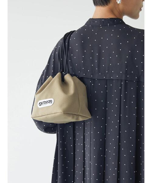 OUTDOOR PRODUCTS(アウトドアプロダクツ)の「OUTDOOR PRODUCTS EX 巾着BAG(ショルダーバッグ・レディース・ブラック/ベージュ/レオパード・FREE)」の13枚目の写真