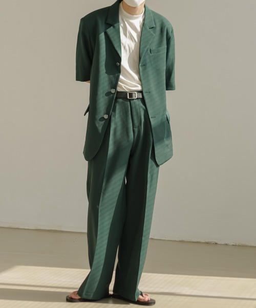 Sevens 3b テーラードジャケット ショートスリーブ ジャケット アウター ワイドシルエット テーラードジャケット パンツ セットアップ Spc 508 N を購入できます Vibgyor Sevens セブンズ のファッション スラックス セットアップ セットアップ