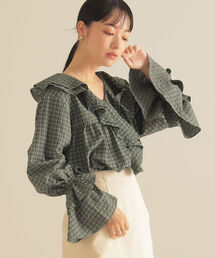 BeAMS DOT | 【WEB限定】BeAMS DOT / ボリュームフリル ブラウス(シャツ/ブラウス)