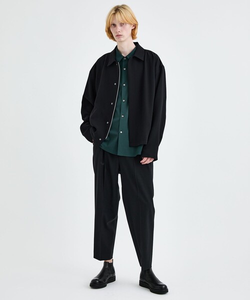 city(シティ)の「WOOL SHORT SLEEVE SHIRTS(シャツ/ブラウス・メンズ・ブラック/グリーン・1/2/3)」の4枚目の写真