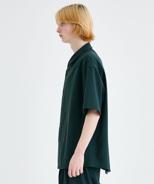 city(シティ)の「WOOL SHORT SLEEVE SHIRTS(シャツ/ブラウス・メンズ・ブラック/グリーン・1/2/3)」の6枚目の写真