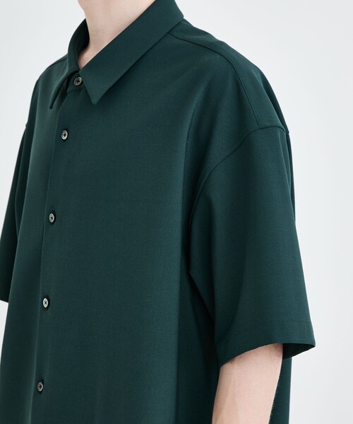 city(シティ)の「WOOL SHORT SLEEVE SHIRTS(シャツ/ブラウス・メンズ・ブラック/グリーン・1/2/3)」の9枚目の写真