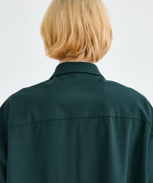 city(シティ)の「WOOL SHORT SLEEVE SHIRTS(シャツ/ブラウス・メンズ・ブラック/グリーン・1/2/3)」の10枚目の写真