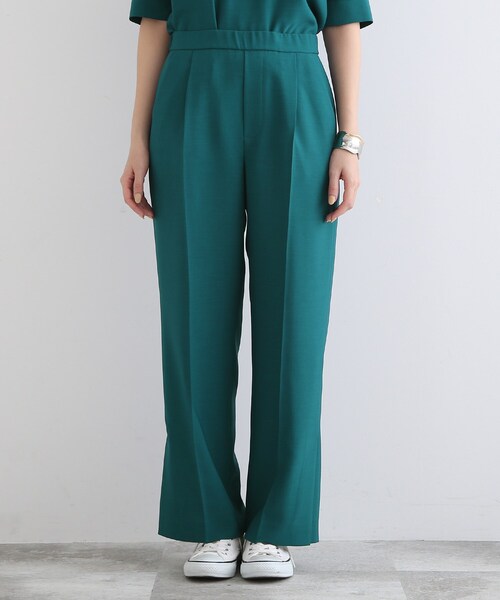 INDIVI（インディヴィ）の「◆【洗える/UVケア/SETUP可能】裾スリットセミワイドパンツ（その他パンツ・レディース・チャコールグレー/ダークグリーン/ネイビー・03/05/12/13/15 /17/34/36/38/40/42/19）」の12枚目の写真