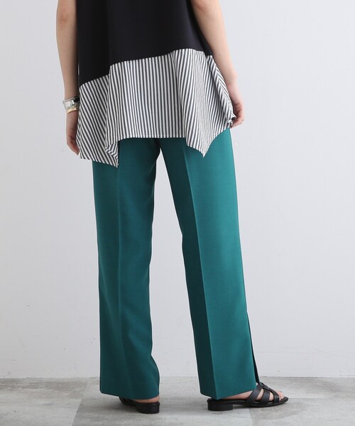 INDIVI（インディヴィ）の「◆【洗える/UVケア/SETUP可能】裾スリットセミワイドパンツ（その他パンツ・レディース・チャコールグレー/ダークグリーン/ネイビー・03/05/12/13/15 /17/34/36/38/40/42/19）」の13枚目の写真