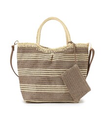 SHOO・LA・RUE | タックボーダーペーパートート(トートバッグ)