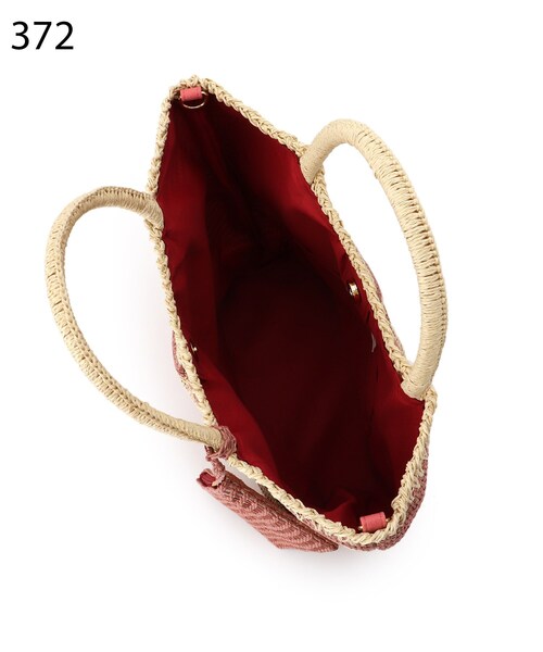 SHOO・LA・RUE（シューラルー）の「◆タックボーダーペーパートート（トートバッグ・レディース・ブラウン系その他4/ピンク系7/ブルー系2・00）」の10枚目の写真