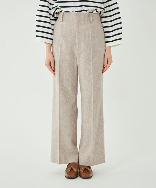 green label relaxing(グリーンレーベルリラクシング)の「【矢野未希子さん着用】リサイクルウール ツイード パンツ(その他パンツ・レディース・ベージュ/ナチュラル・40/38/36/34)」の5枚目の写真