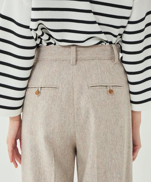 green label relaxing(グリーンレーベルリラクシング)の「【矢野未希子さん着用】リサイクルウール ツイード パンツ(その他パンツ・レディース・ベージュ/ナチュラル・40/38/36/34)」の10枚目の写真