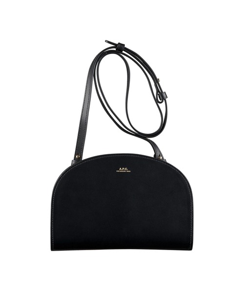 A.P.C.（アーペーセー）の「CLUTCH DEMI-LUNE  /22AC（ショルダーバッグ・レディース・ブラウン系その他/ブラック・ONESIZE）」の2枚目の写真