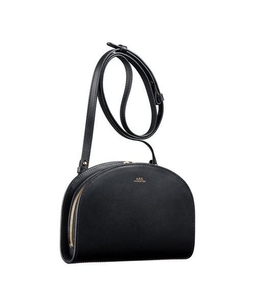 A.P.C.（アーペーセー）の「CLUTCH DEMI-LUNE  /22AC（ショルダーバッグ・レディース・ブラウン系その他/ブラック・ONESIZE）」の4枚目の写真