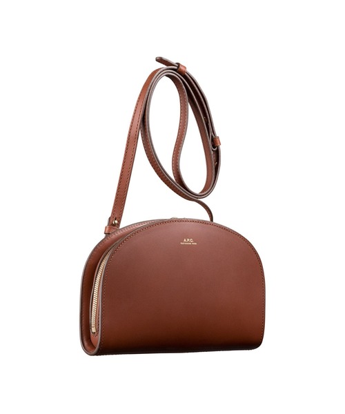 A.P.C.（アーペーセー）の「CLUTCH DEMI-LUNE  /22AC（ショルダーバッグ・レディース・ブラウン系その他/ブラック・ONESIZE）」の10枚目の写真