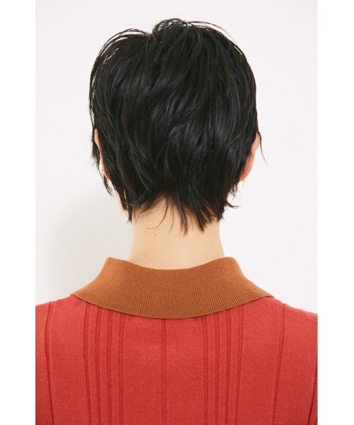 BLACK BY MOUSSY（ブラックバイマウジー）の「bicolor tops（バイカラートップス）（ニット/セーター・レディース・ネイビー/レッド・FREE）」の9枚目の写真