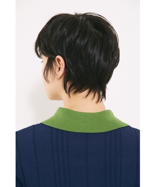 BLACK BY MOUSSY（ブラックバイマウジー）の「bicolor tops（バイカラートップス）（ニット/セーター・レディース・ネイビー/レッド・FREE）」の18枚目の写真
