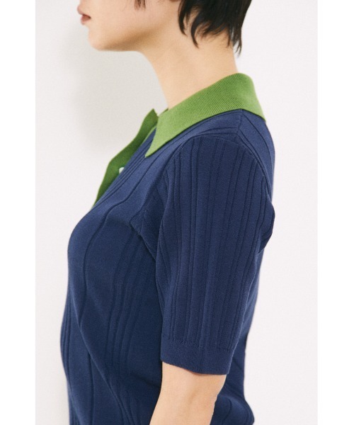 BLACK BY MOUSSY（ブラックバイマウジー）の「bicolor tops（バイカラートップス）（ニット/セーター・レディース・ネイビー/レッド・FREE）」の19枚目の写真