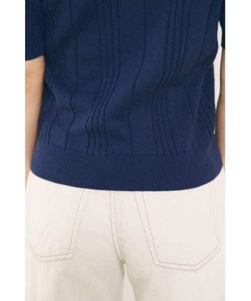 BLACK BY MOUSSY（ブラックバイマウジー）の「bicolor tops（バイカラートップス）（ニット/セーター・レディース・ネイビー/レッド・FREE）」の21枚目の写真