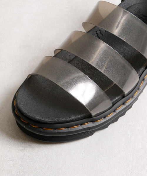 And A(アンドエー)の「Dr.Martens ドクターマーチン / Blaire Jelly ブレアー ジェリー クリアストラップ レザーサンダル / 30695001(サンダル・レディース・ブラック・24cm/23cm)」の3枚目の写真