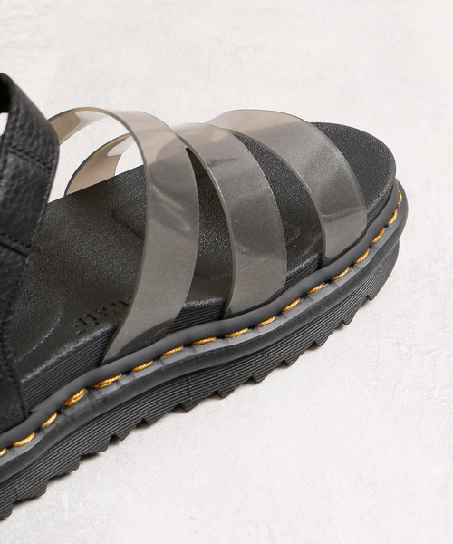 And A(アンドエー)の「Dr.Martens ドクターマーチン / Blaire Jelly ブレアー ジェリー クリアストラップ レザーサンダル / 30695001(サンダル・レディース・ブラック・24cm/23cm)」の9枚目の写真
