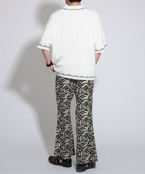 Ellno Loset(エルノロゼット)の「アブストラクトフレアパンツ(その他パンツ・メンズ・ブラック/ブルー・SMALL/MEDIUM/LARGE)」の7枚目の写真