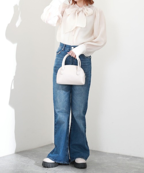 archives（アルシーヴ）の「２ＷＡＹボウタイパワショルブラウス（シャツ/ブラウス・レディース・ブラック/アイボリー/ピンクベージュ・MEDIUM）」の15枚目の写真