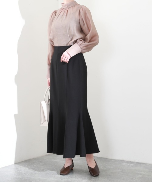 archives（アルシーヴ）の「２ＷＡＹボウタイパワショルブラウス（シャツ/ブラウス・レディース・ブラック/アイボリー/ピンクベージュ・MEDIUM）」の20枚目の写真