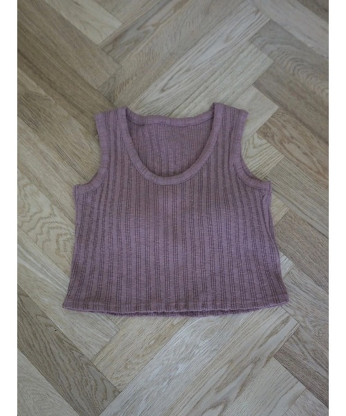 TRUNC（トランクエイティーエイト）の「Cut-rib Tank Setup（サロペット/オーバーオール・レディース・グレー/テラコッタ・FREE）」の17枚目の写真