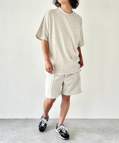 ユニセックスアイテム】loose silhouette sweat half pants / ルーズ