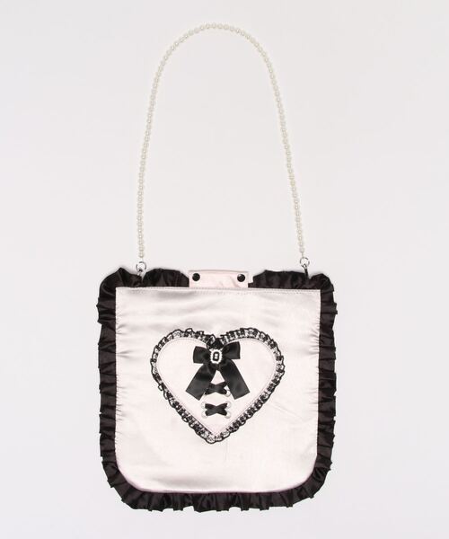 Ank Rouge(アンクルージュ)の「ハートスピンドルうちわケース(その他雑貨・レディース・ブラック/ピンク・FREE)」の1枚目の写真