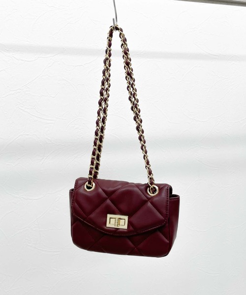 archives（アルシーヴ）の「キルティングチェーンバッグ（ハンドバッグ・レディース・ブラック/ワイン/アイボリー・FREE）」の14枚目の写真