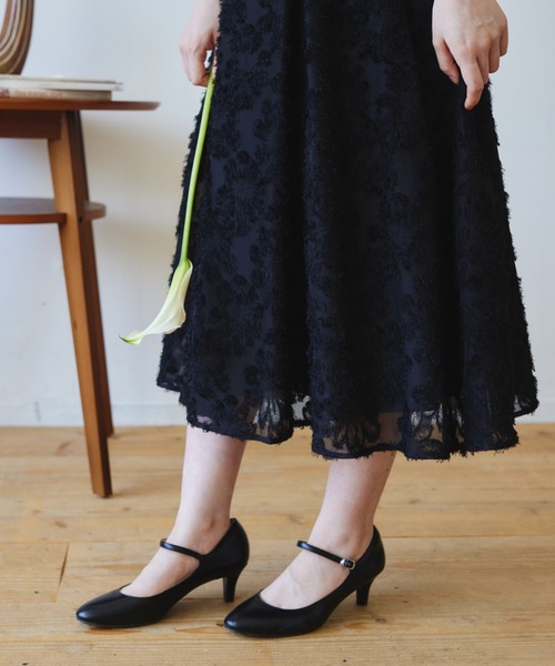 【新品・未使用】idem フラワージャガードワンピース ドレス idem（イデム）の「flower Jacquard onepiece/フラワー