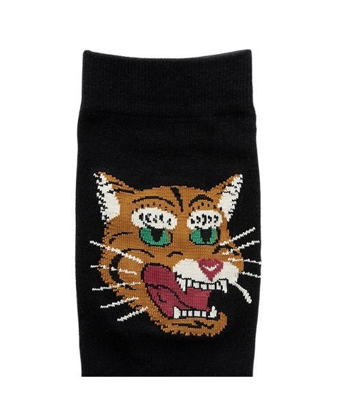 虎グラフィック onitsuka tiger オニツカタイガー MIDDLE SOCKS ギフトに最適☆onitsuka tiger MIDDLE SOCKS☆靴下 虎モチーフ