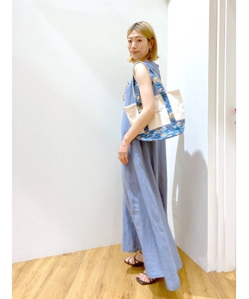 BAYFLOW（ベイフロー）の「【Peach×BAYFLOW】リネンノースリワンピ（ワンピース・レディース・グリーン/ブルー/ピンク・FREE）」の20枚目の写真