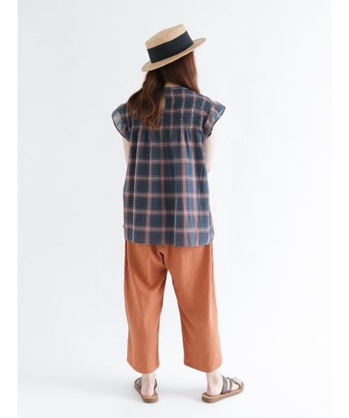 Samansa Mos2（サマンサ モスモス）の「シャーリングブラウス（シャツ/ブラウス・レディース・ブラック/パープル/グリーン/キナリ・ﾌﾘ-）」の17枚目の写真